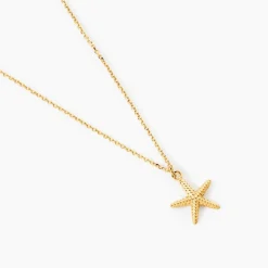 Collier Or Jaune Aenor Motif Etoile De Mer