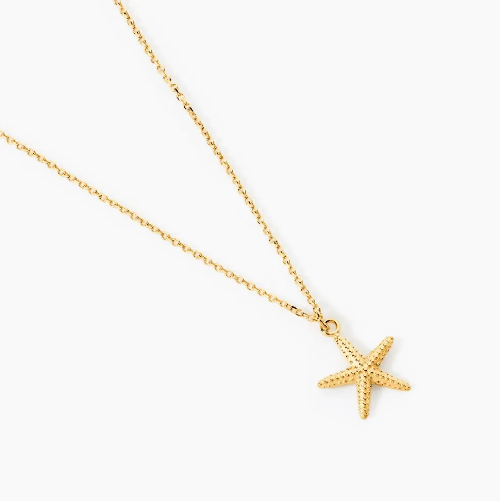 Collier Or Jaune Aenor Motif Etoile De Mer