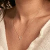 Collier Or Jaune Ansel Oxyde De Zirconium