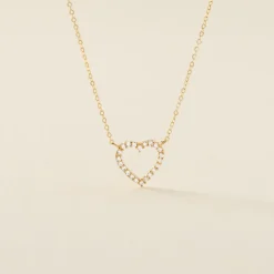 Collier Or Jaune Ansel Oxyde De Zirconium