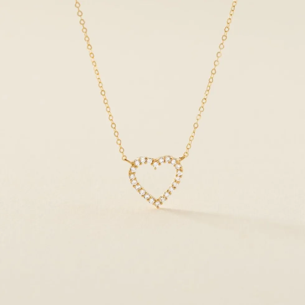 Collier Or Jaune Ansel Oxyde De Zirconium