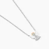 Collier Or Jaune Argent Blanc