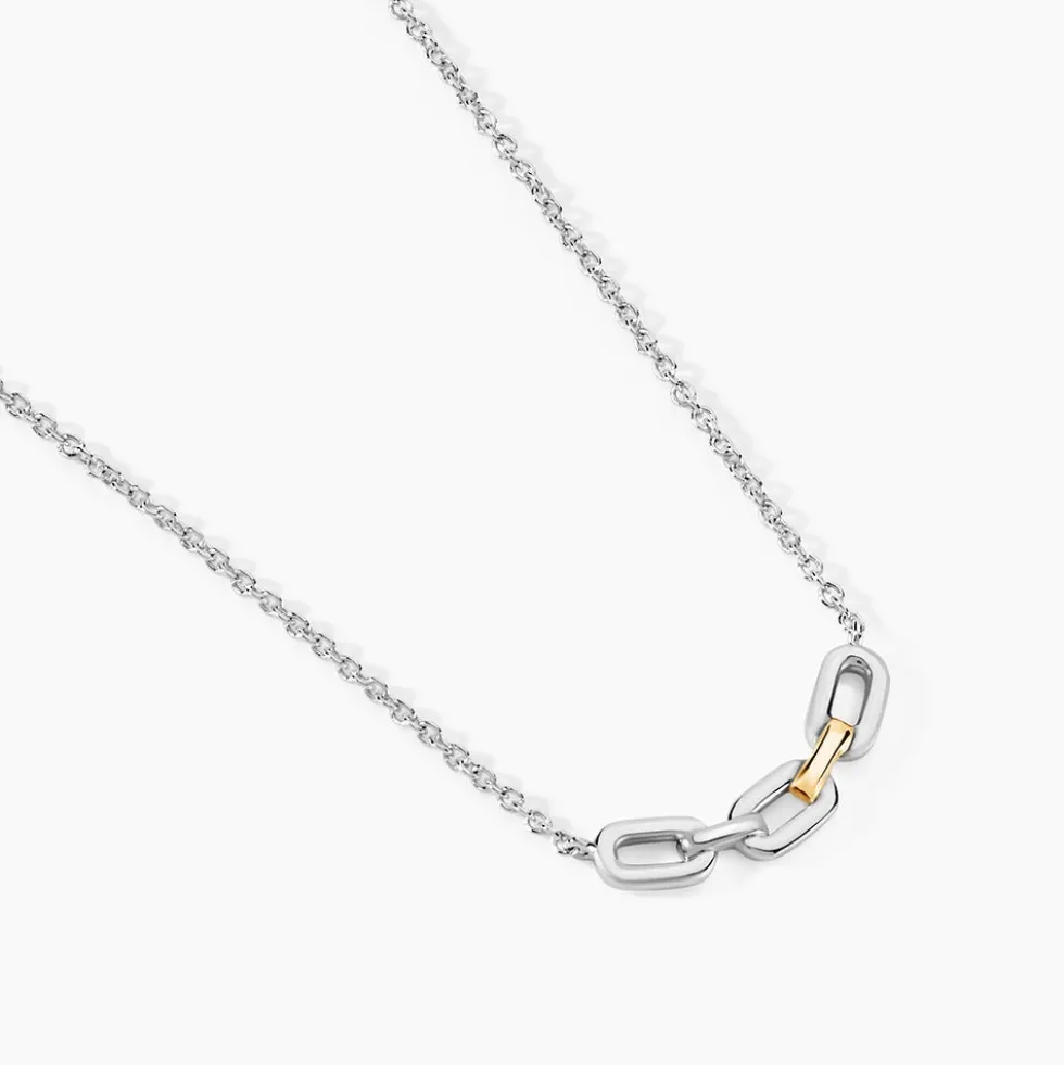 Collier Or Jaune Argent Blanc