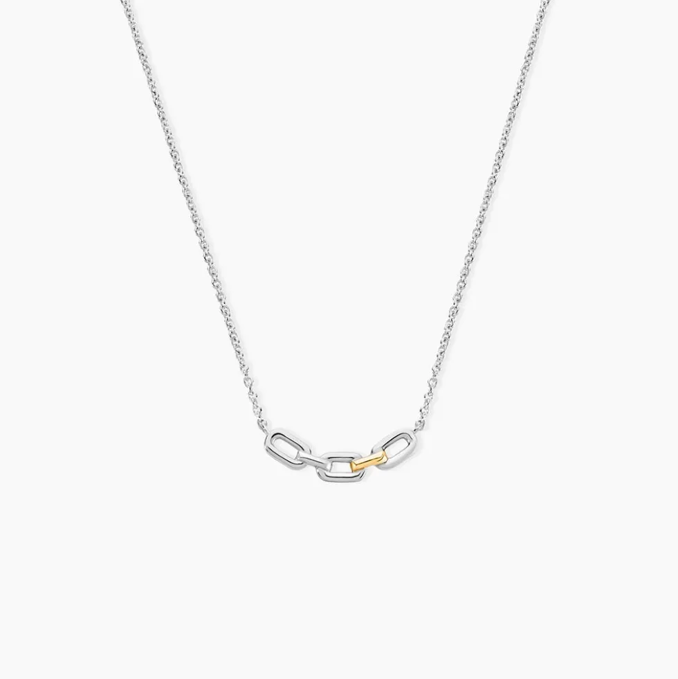 Collier Or Jaune Argent Blanc