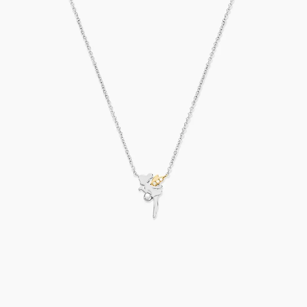 Collier Or Jaune Argent Blanc Oxyde De Zirconium