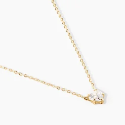 Collier Or Jaune Ava Oxyde De Zirconium
