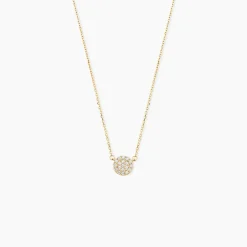 Collier Or Jaune Burak Oxyde De Zirconium