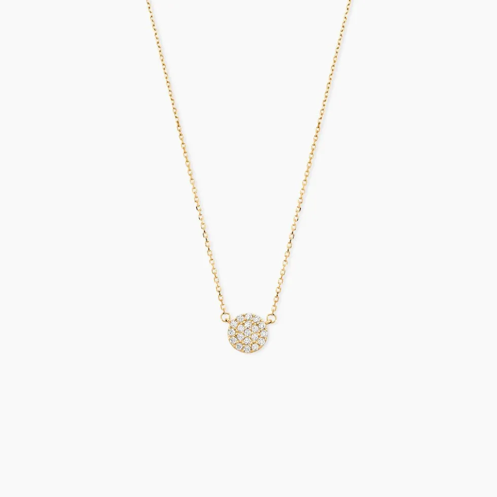 Collier Or Jaune Burak Oxyde De Zirconium