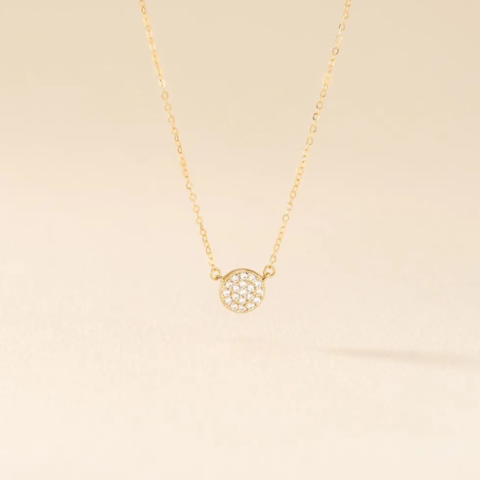 Collier Or Jaune Burak Oxyde De Zirconium