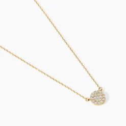 Collier Or Jaune Burak Oxyde De Zirconium