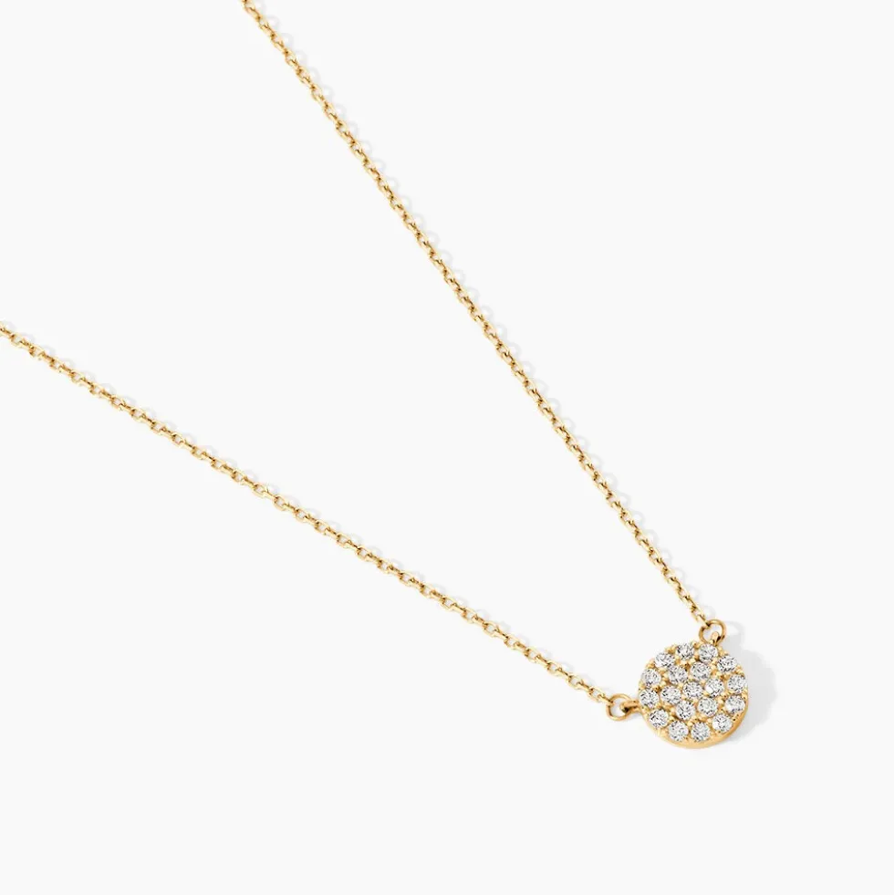 Collier Or Jaune Burak Oxyde De Zirconium