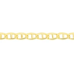 Collier Or Jaune Capucin Maille Marine