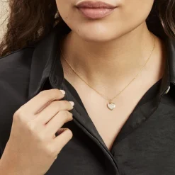 Collier Or Jaune Davie Oxyde De Zirconium