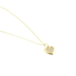 Collier Or Jaune Davie Oxyde De Zirconium