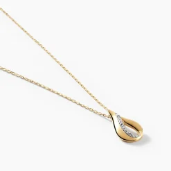 Collier Or Jaune Diamants Goccie