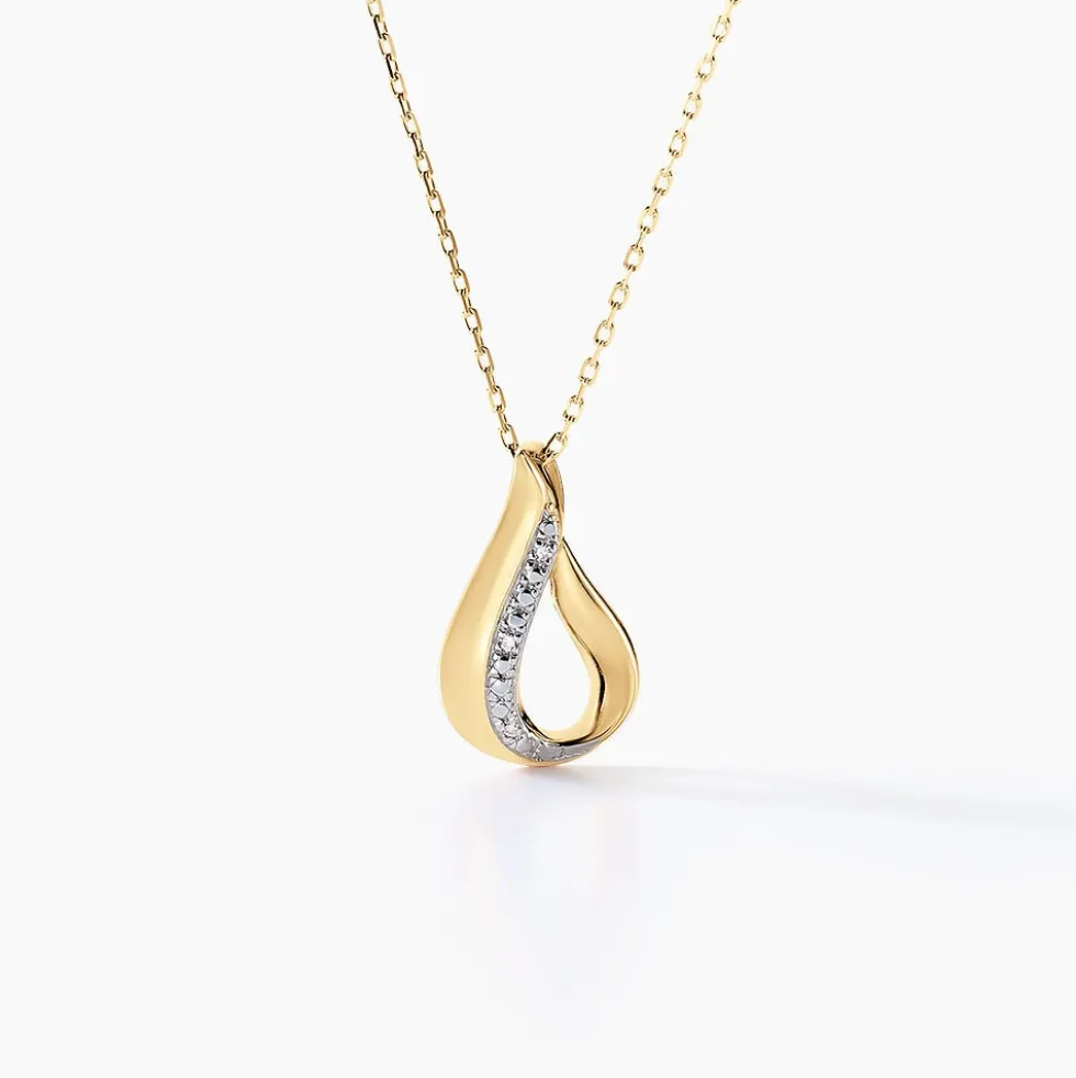 Collier Or Jaune Diamants Goccie