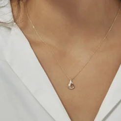 Collier Or Jaune Diamants Goccie