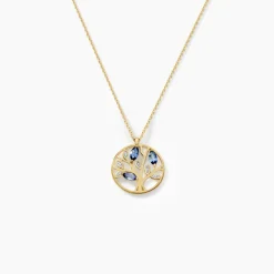 Collier Or Jaune Elsebein Saphirs