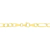 Collier Or Jaune Maille Alternée 1/3