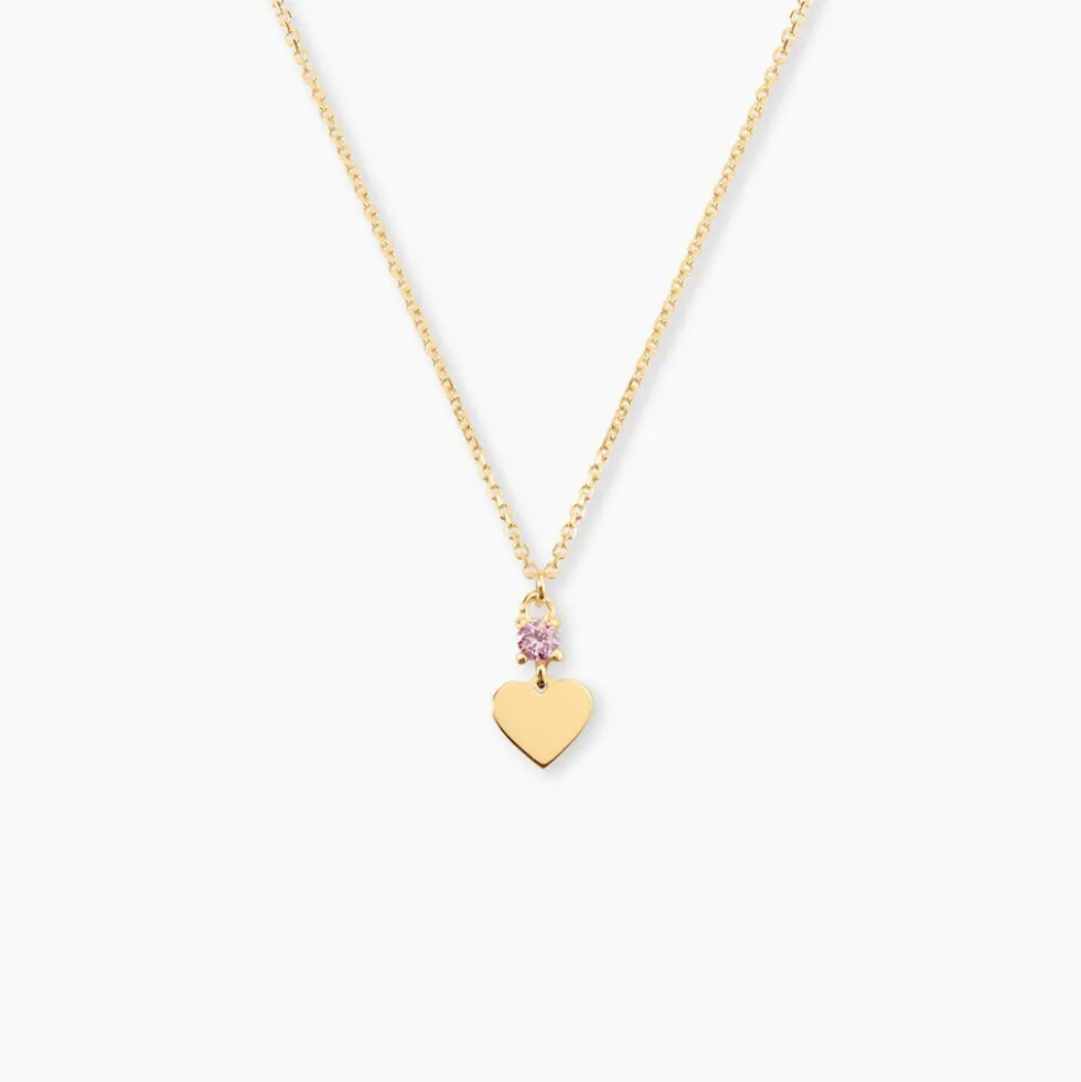 Collier Or Jaune Marie Lou Oxyde De Zirconium