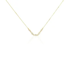 Collier Or Jaune Mercy Oxyde De Zirconium