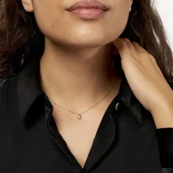 Collier Or Jaune Purete Goutte Diamant