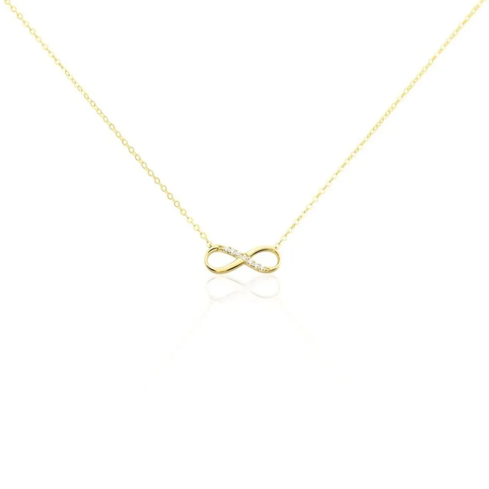Collier Or Jaune Rosius Oxydes De Zirconium