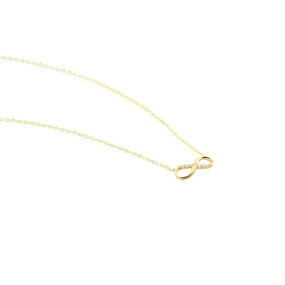 Collier Or Jaune Rosius Oxydes De Zirconium