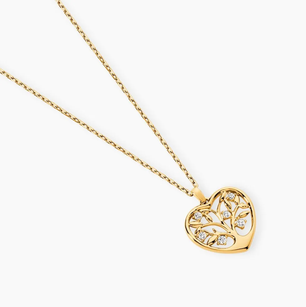 Collier Or Jaune Shantelle Oxyde De Zirconium