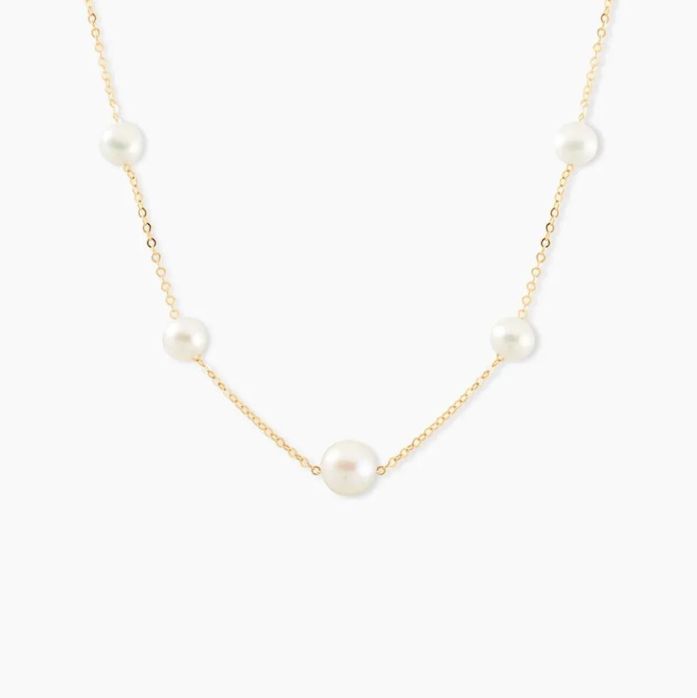 Collier Or Jaune Yolanda Perles De Culture
