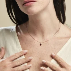 Collier Or Rose Samanta Rhodolite