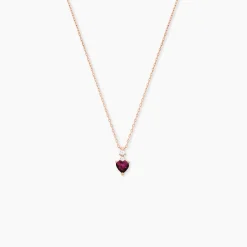 Collier Or Rose Samanta Rhodolite