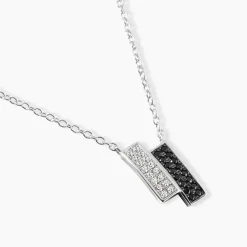 Collier Ouarida Argent Blanc Oxyde De Zirconium