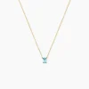 Collier Ovale Or Jaune Topaze