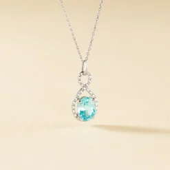 Collier Passion Or Blanc Topaze Et Oxyde De Zirconium