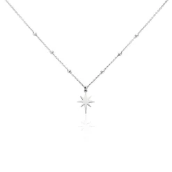 Collier Pearce Argent Blanc