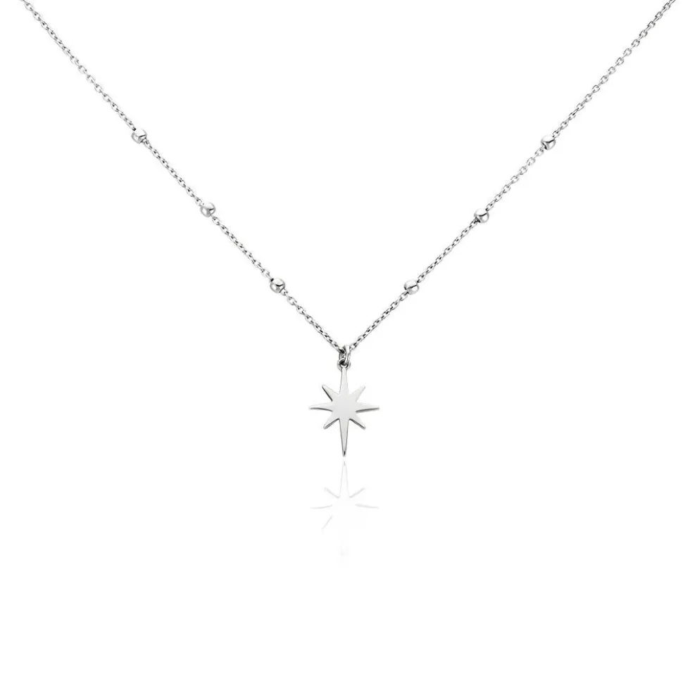Collier Pearce Argent Blanc