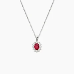 Collier Perez 2 Argent Blanc Oxyde De Zirconium