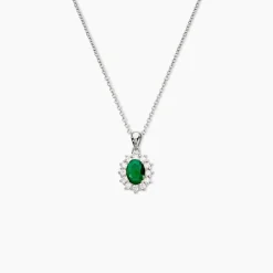 Collier Perez 2 Argent Blanc Oxyde De Zirconium