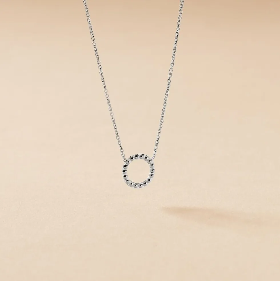 Collier Peytone Argent Blanc