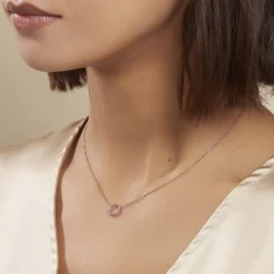 Collier Peytone Argent Blanc