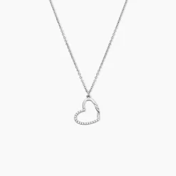 Collier Phila Argent Blanc Oxyde De Zirconium