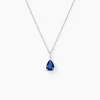 Collier Pluie D'Eclat Or Blanc Saphir