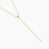 Collier Poem Argent Jaune Oxyde De Zirconium Topaze