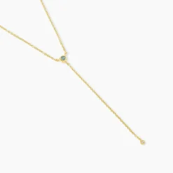 Collier Poem Argent Jaune Oxyde De Zirconium Topaze