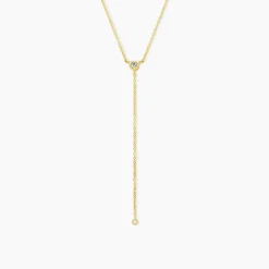 Collier Poem Argent Jaune Oxyde De Zirconium Topaze