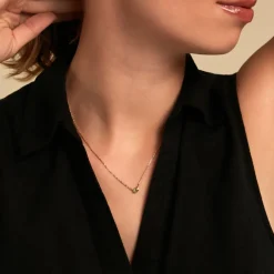 Collier Poem Argent Jaune Péridot