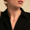 Collier Poem Argent Jaune Topaze Bleu Sky
