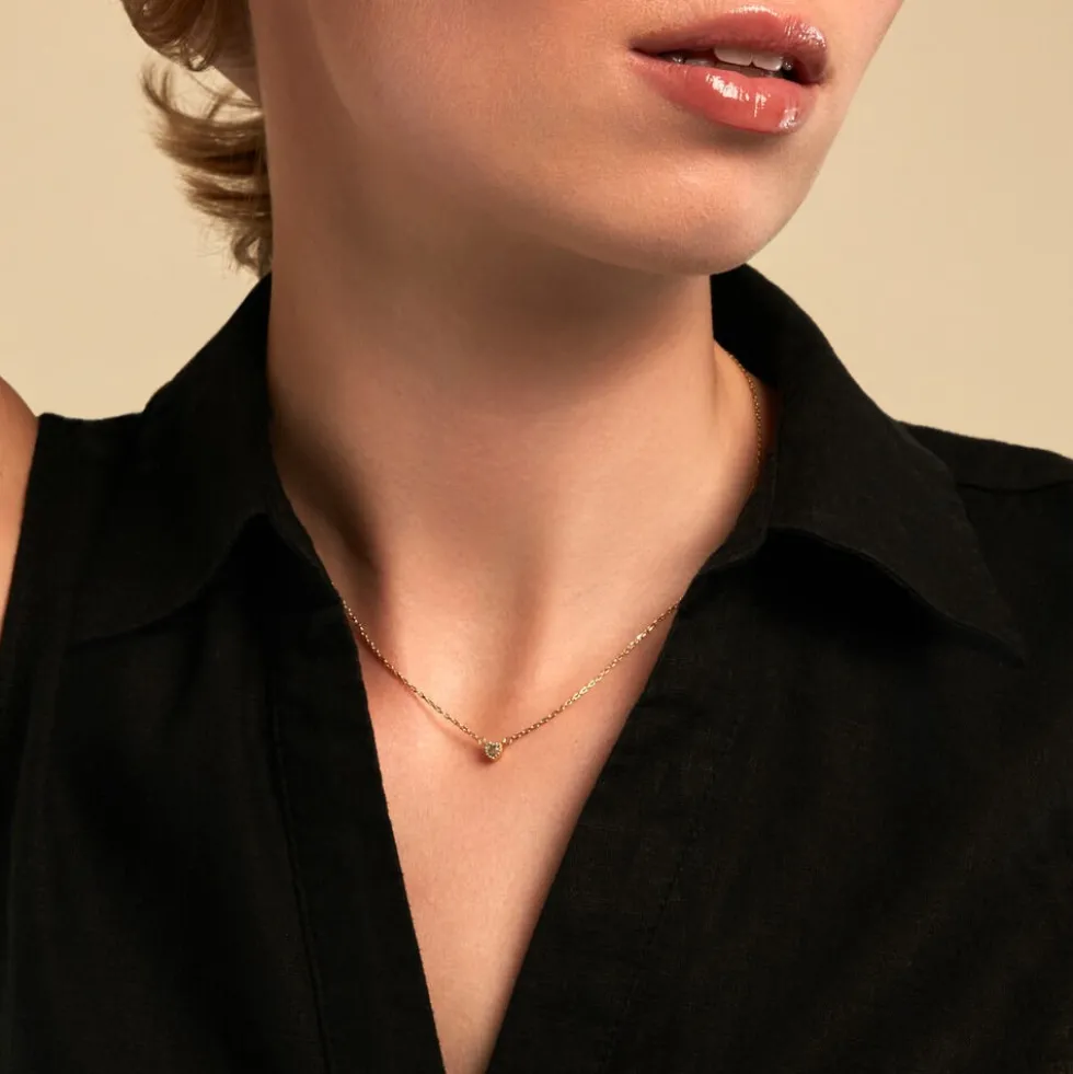 Collier Poem Argent Jaune Topaze Bleu Sky