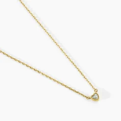Collier Poem Argent Jaune Topaze Bleu Sky
